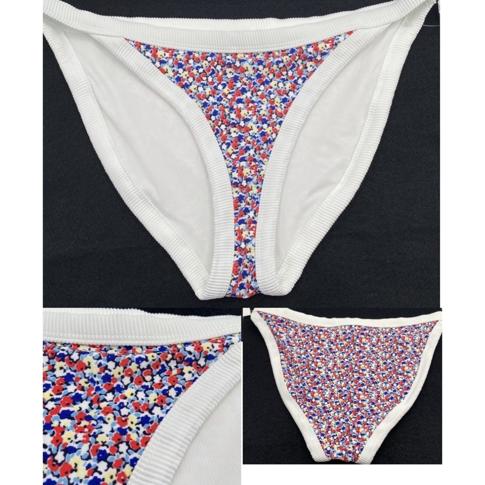 Aerie Pop Bikini Bottoms Double Lined Full Coverage Large Swim Beach Colorful
